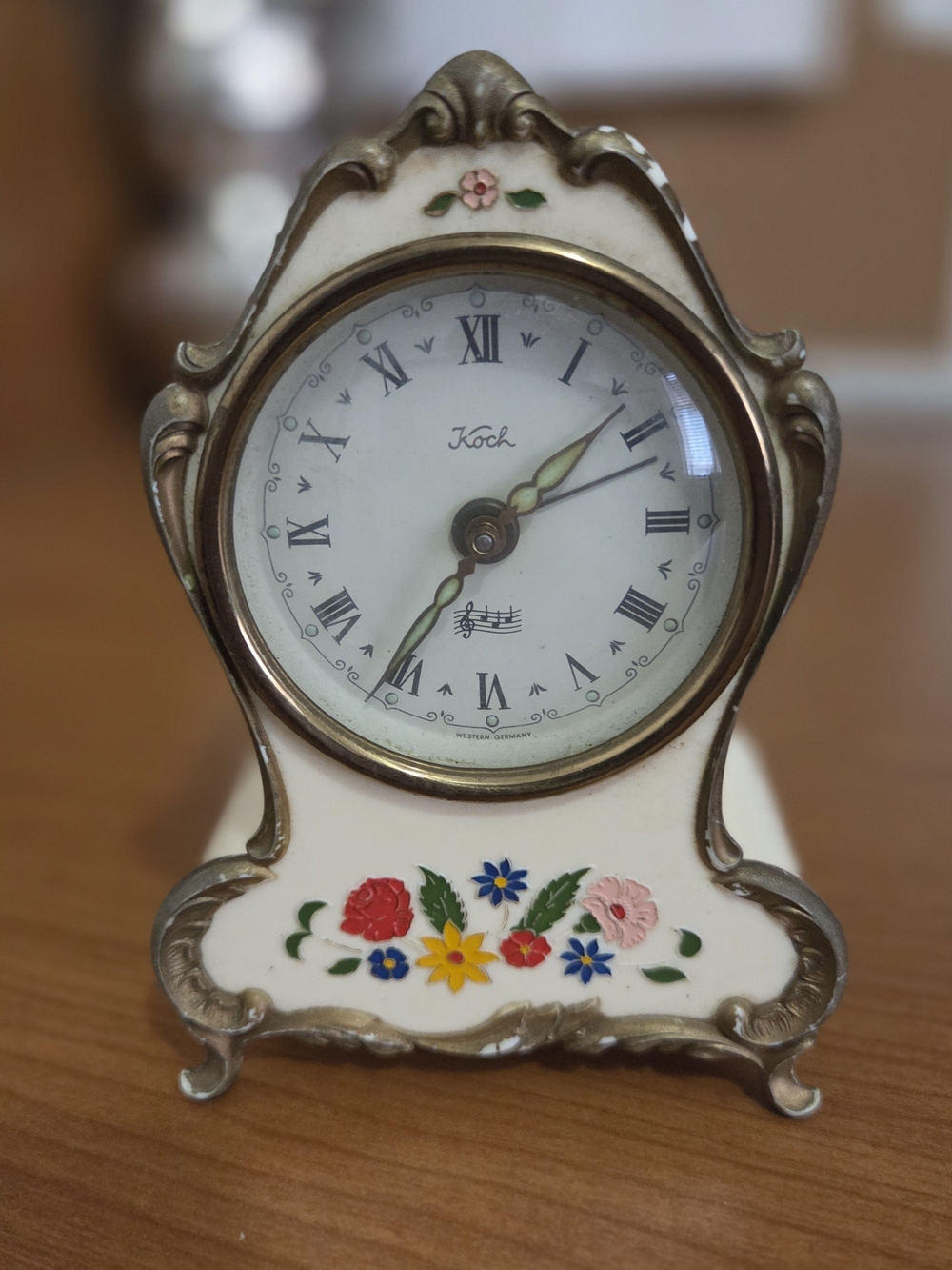 Vintage Linden Black Forest Miniature 4.5” Musical Alarm Clock